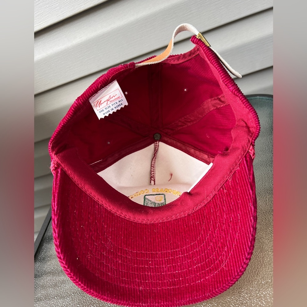 Vintage- Corduroy Embroidered Turfgrass  Council Of NC Golf Hat Cap - Picture 7 of 8